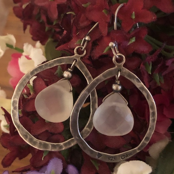 Silpada Sterling Silver and Prehnite Teardrop Earrings W1811 - Picture 12 of 16